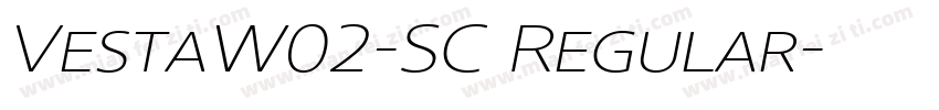 VestaW02-SC Regular字体转换